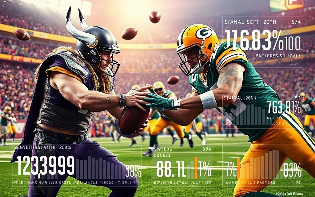 minnesota vikings vs green bay packers match player stats