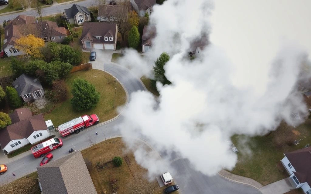 Gas main leak in Henry County