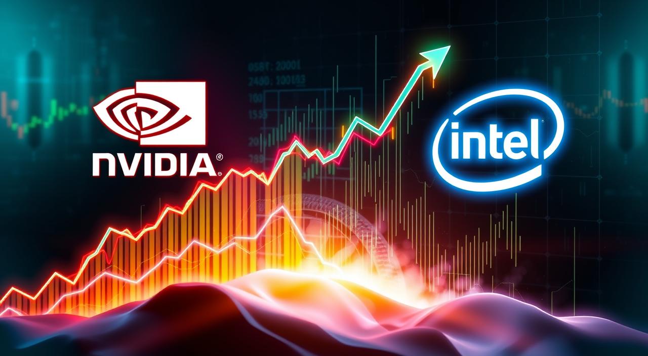 Dow average gains Nvidia, loses Intel as one chipmaker replaces another