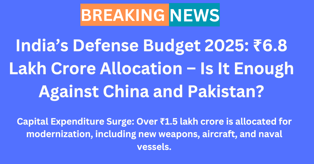 India’s Defense Budget 2025